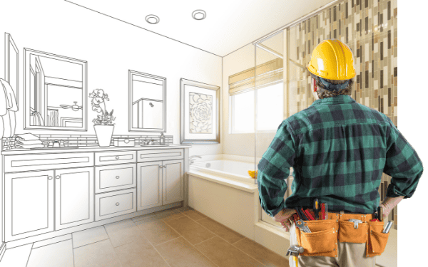 Contractor Reviewing Plans