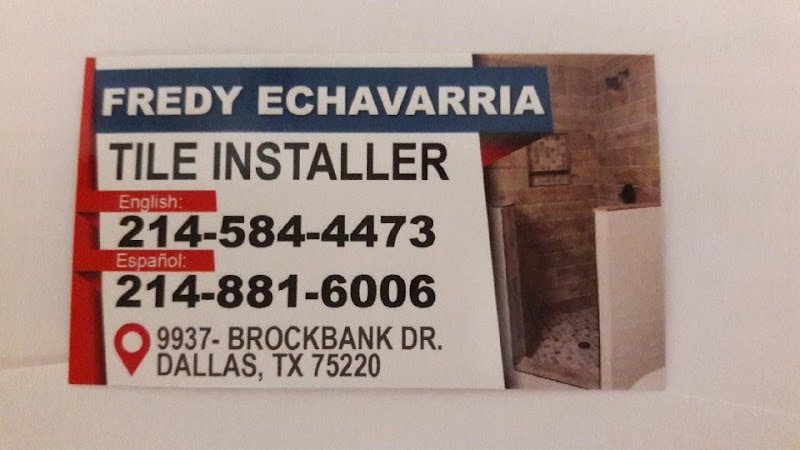 FREDY ECHAVARRIA. TILE INSTALLER