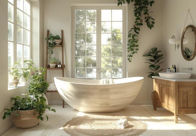 Warm and Inviting Bathroom Scene
