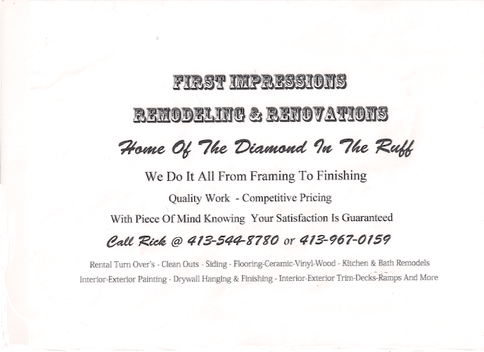 First Impressions Remodeling and Renovations