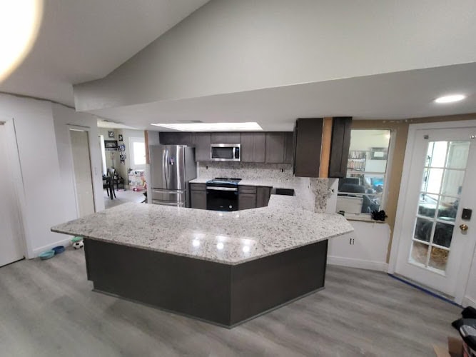 Lugo's Natural Stone Work, Cabinets & LVP