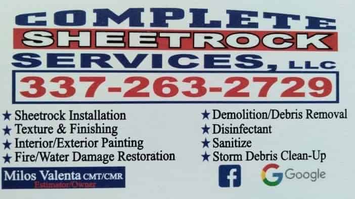 Complete Sheetrock Services LLC