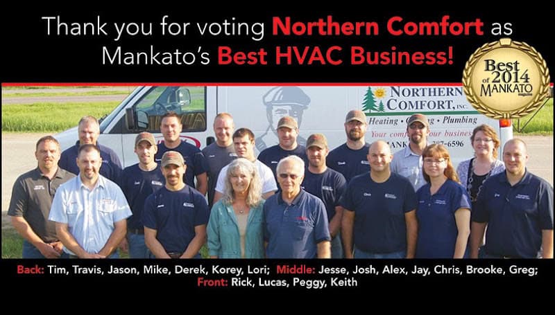 Northern Comfort Inc - Plumbing, Heating & Cooling Southern MN